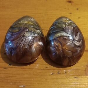 Artistic Swirl Teardrop Clip On Earrings